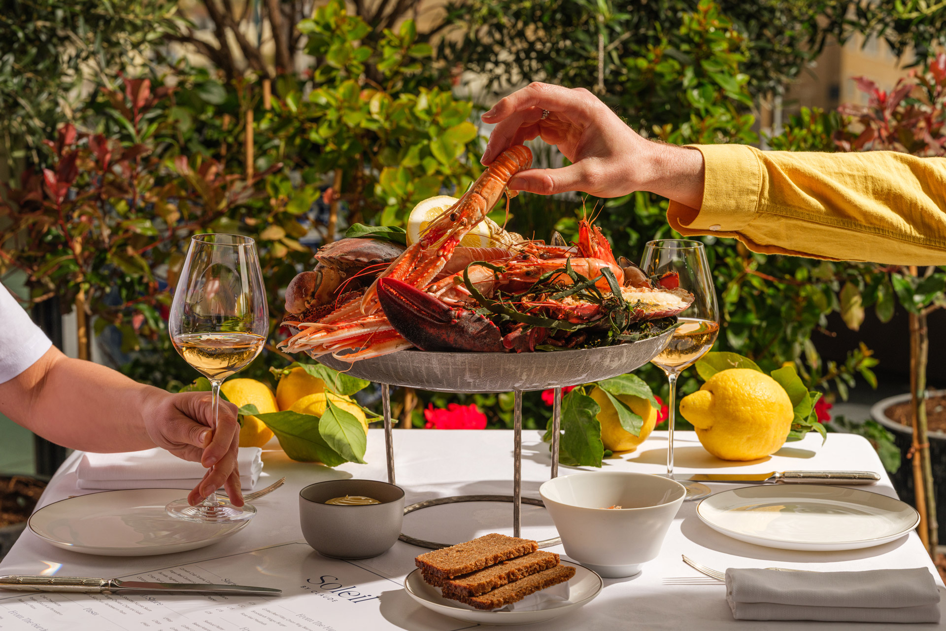 Food at Soleil by Claude pop-up