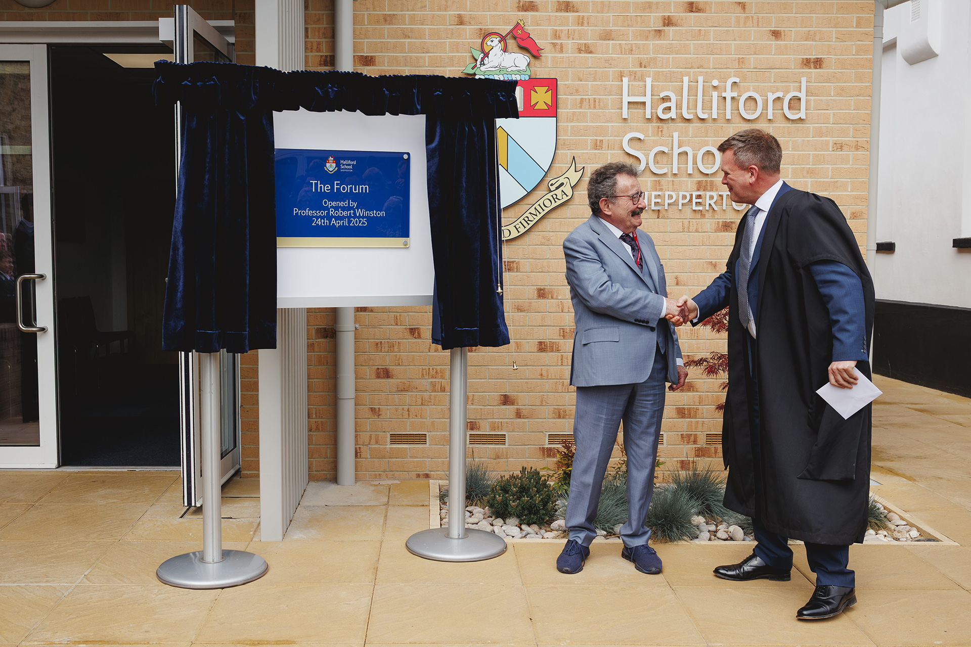 Professor Robert Winston Inspires Halliford School at New Forum Building Opening