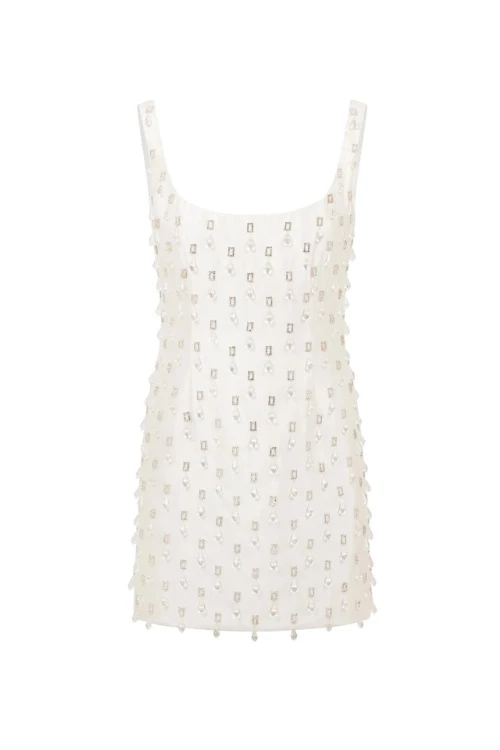 The OWN Studio white mini dress
