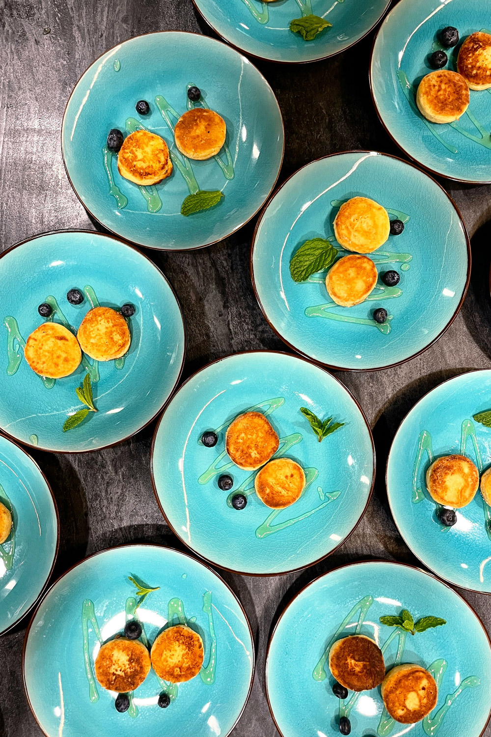 Plates of Ukrainian food