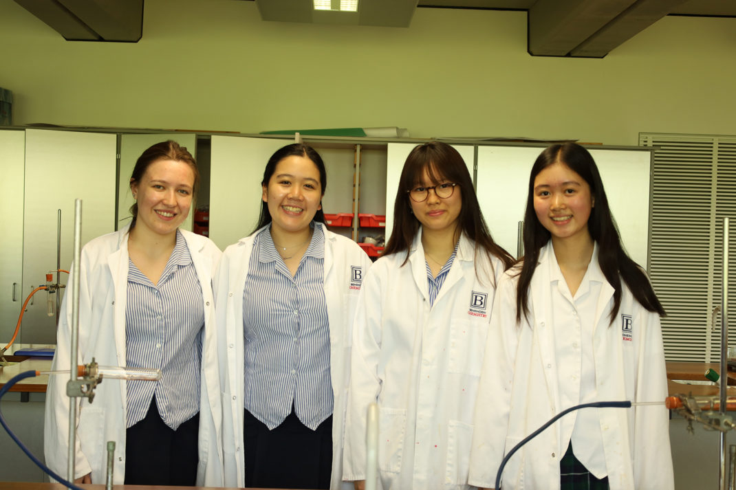 Benenden School Science Students in Lab Coats