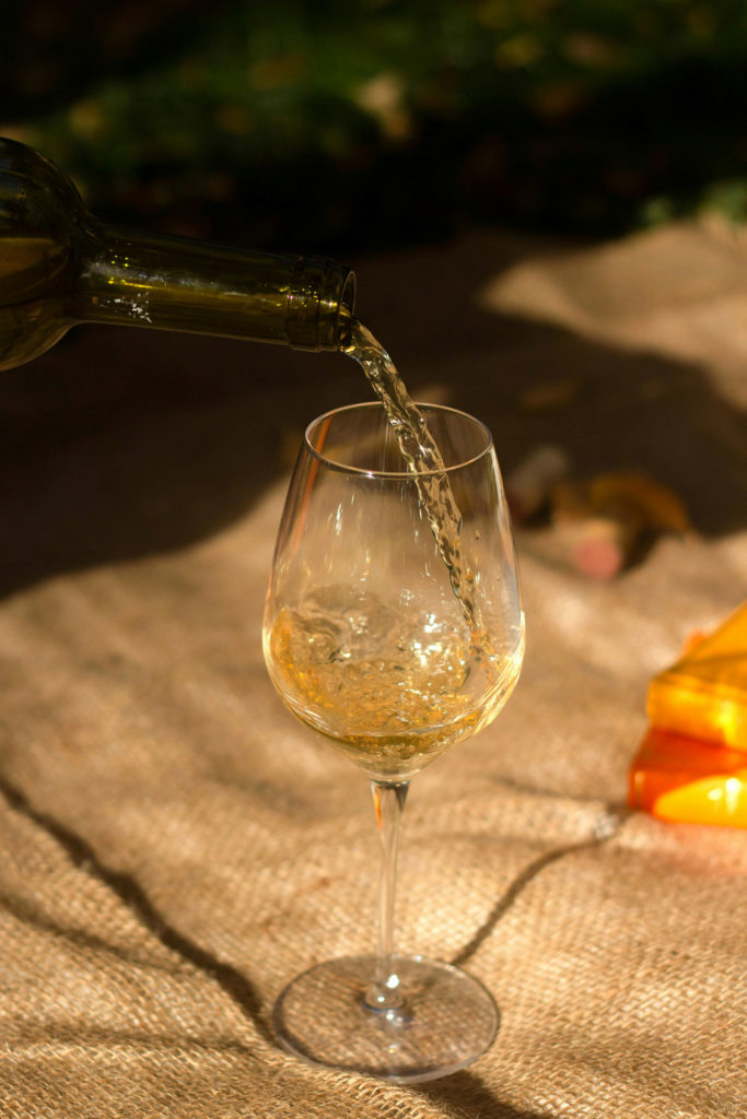 Glass of white wine