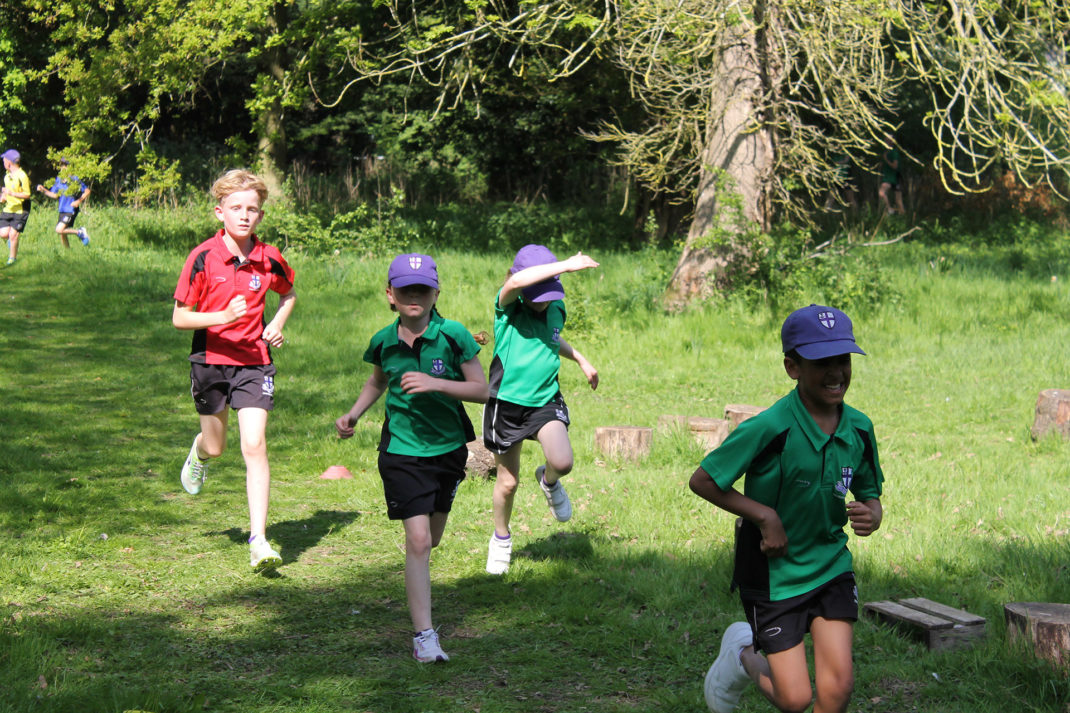 Kimbolton Students Running