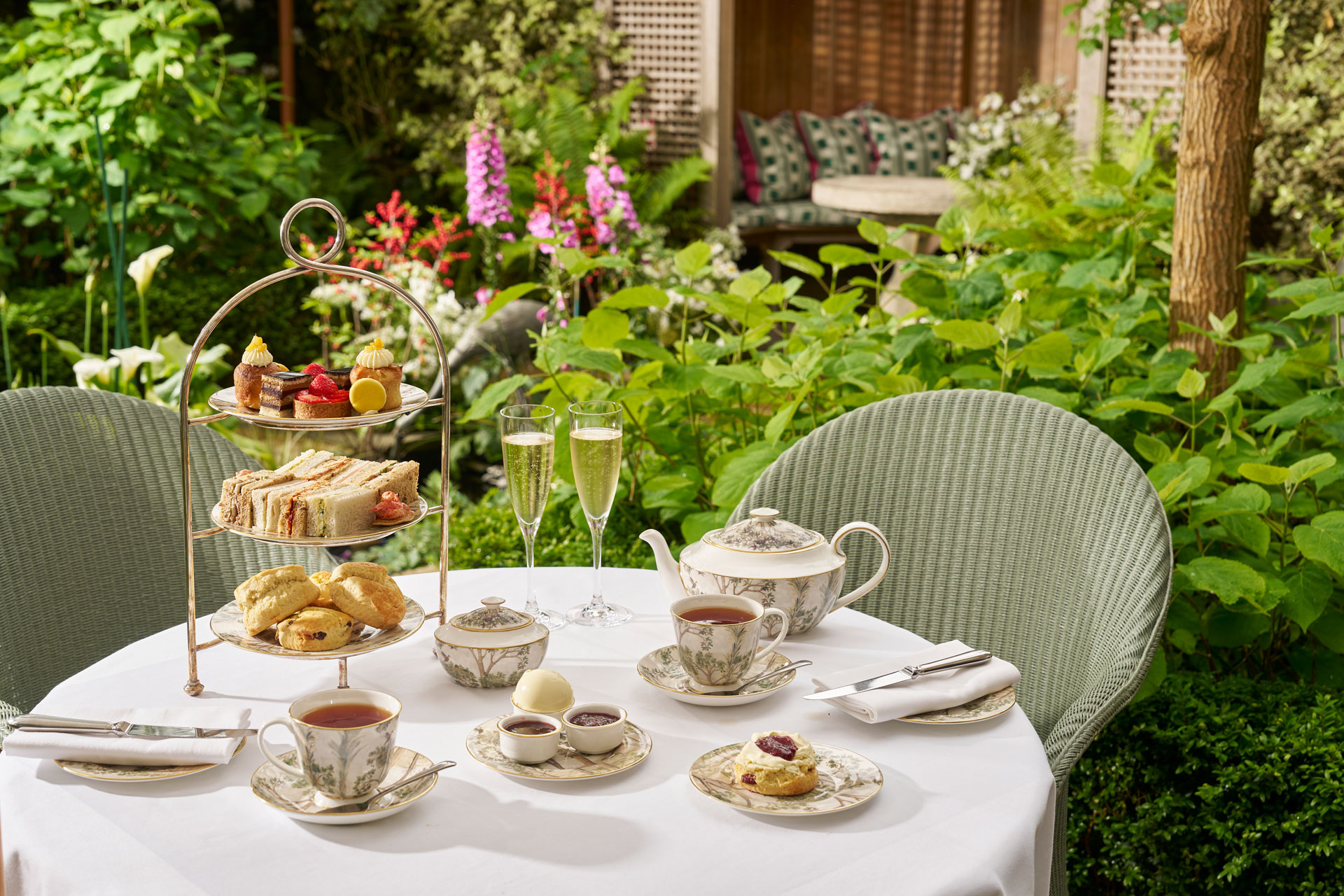 Outdoor afternoon tea