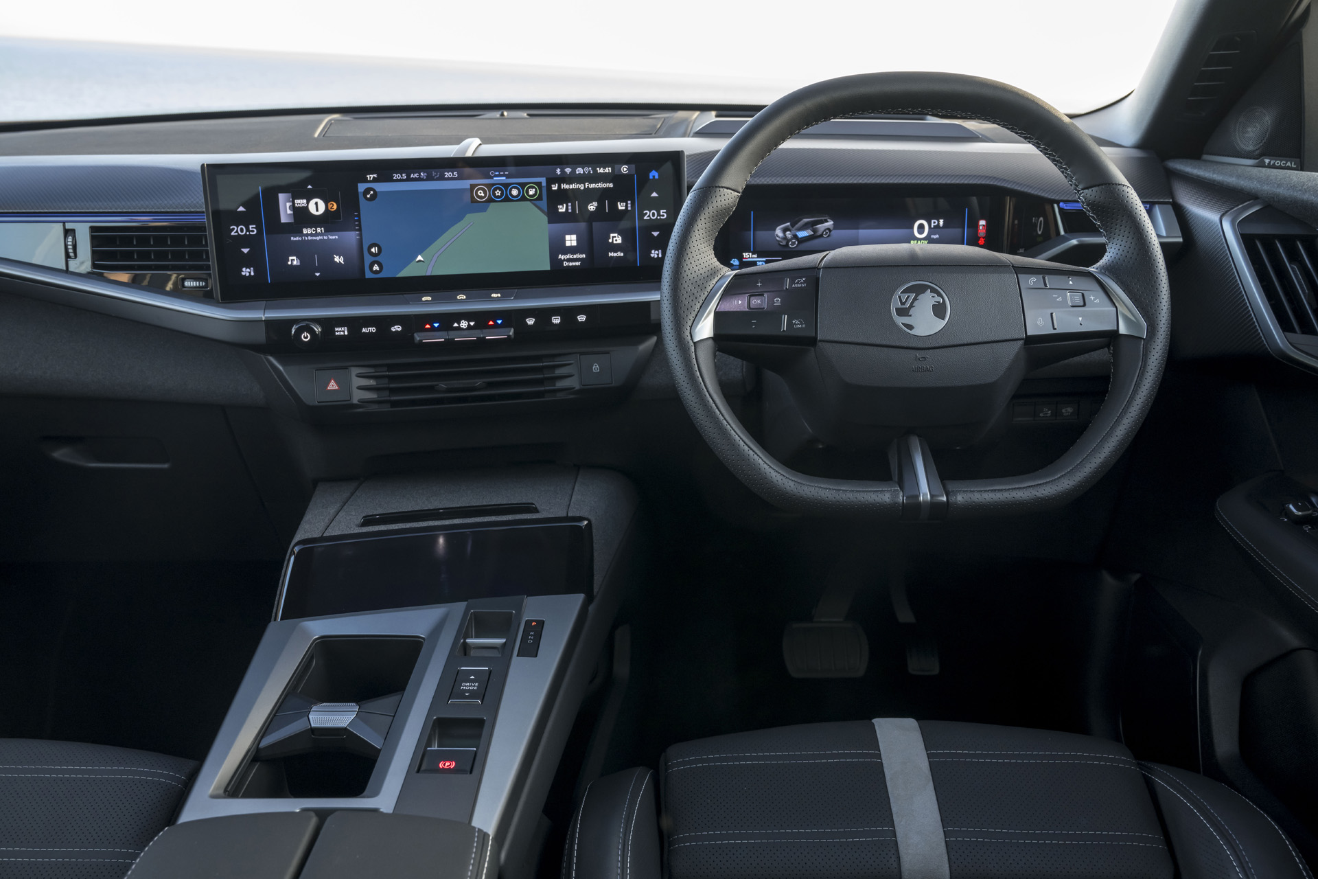 The Vauxhall's dashboard