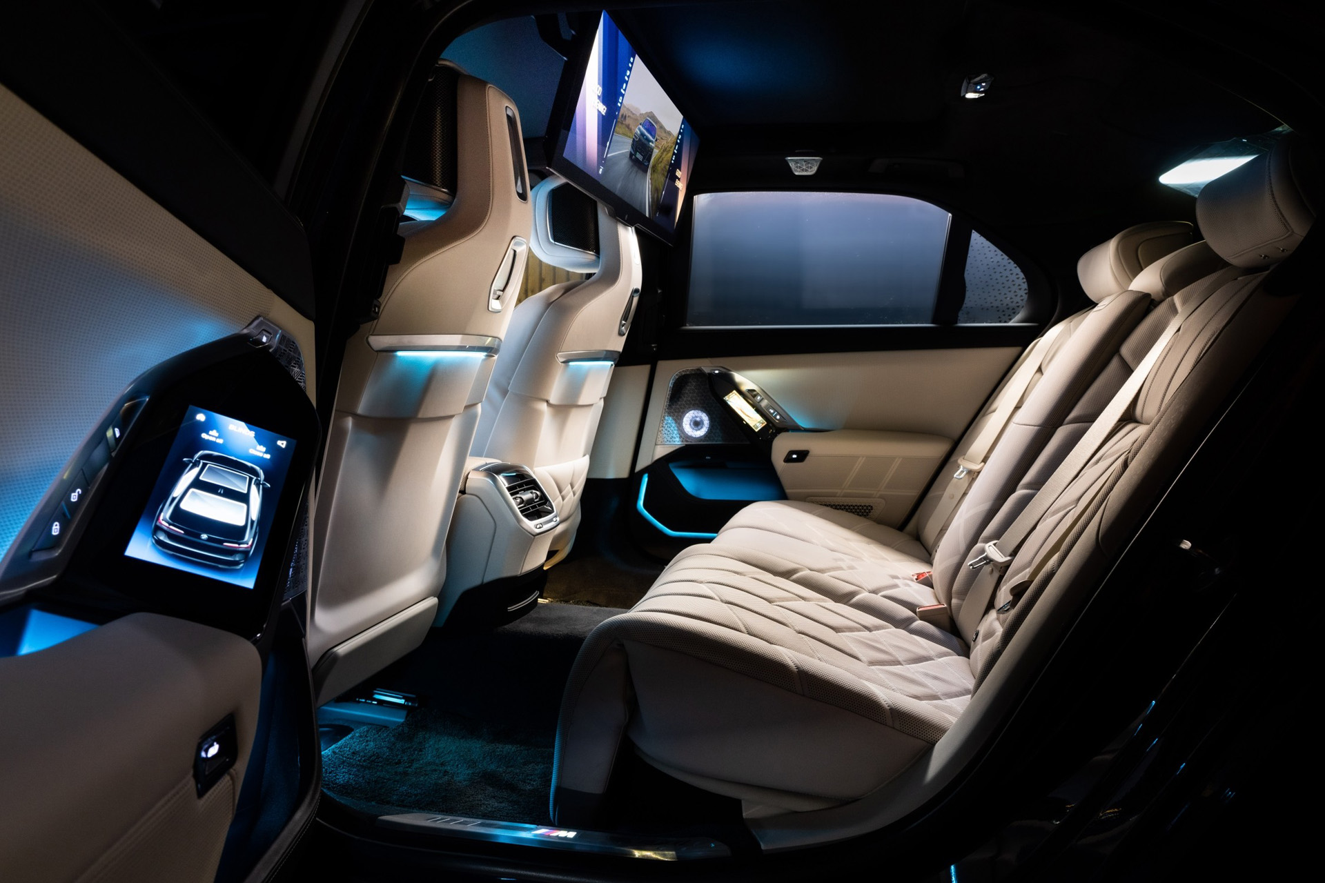 The interior of the car