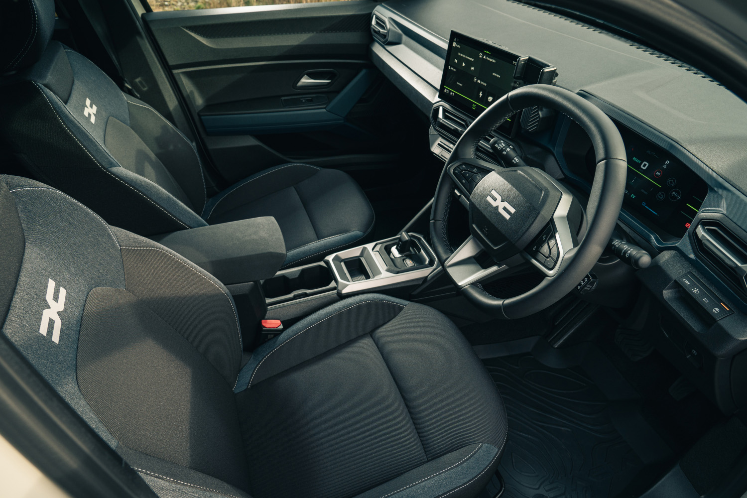 The car's interior
