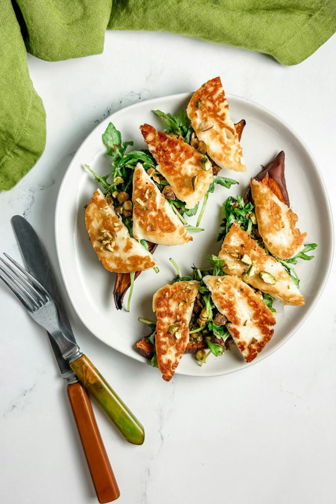 Halloumi on toast