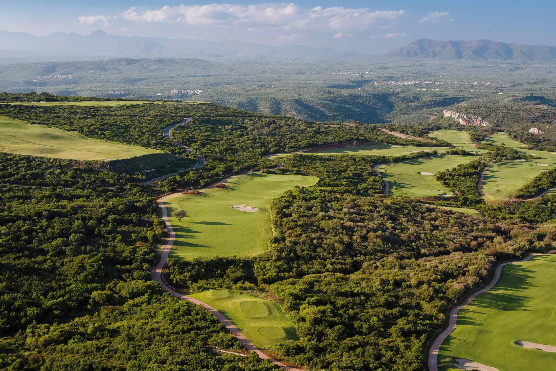 A golf course in Costa Navarino