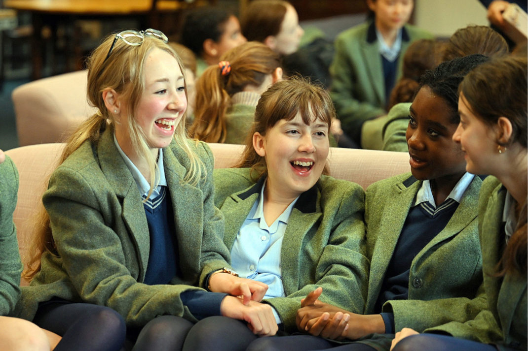 Tudor Hall School Students Laughing
