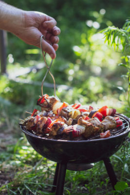Barbecue cooking skewers