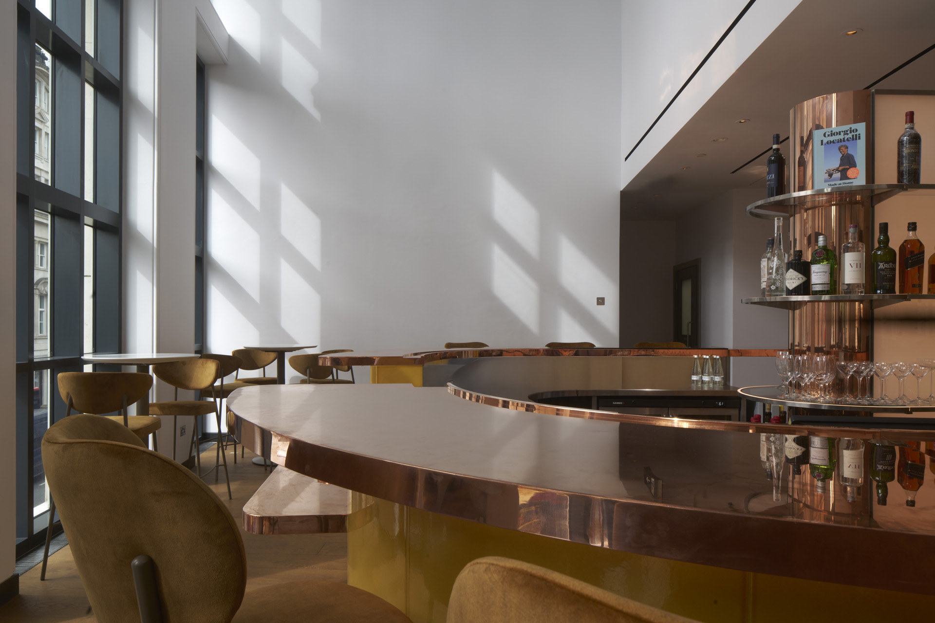 The new bar at Locatelli on the Mezzanine
