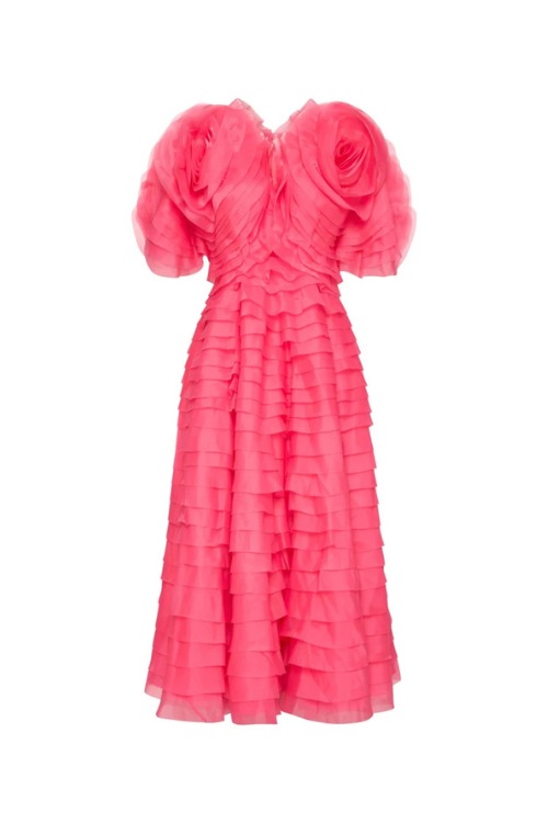 Pink ruffle dress