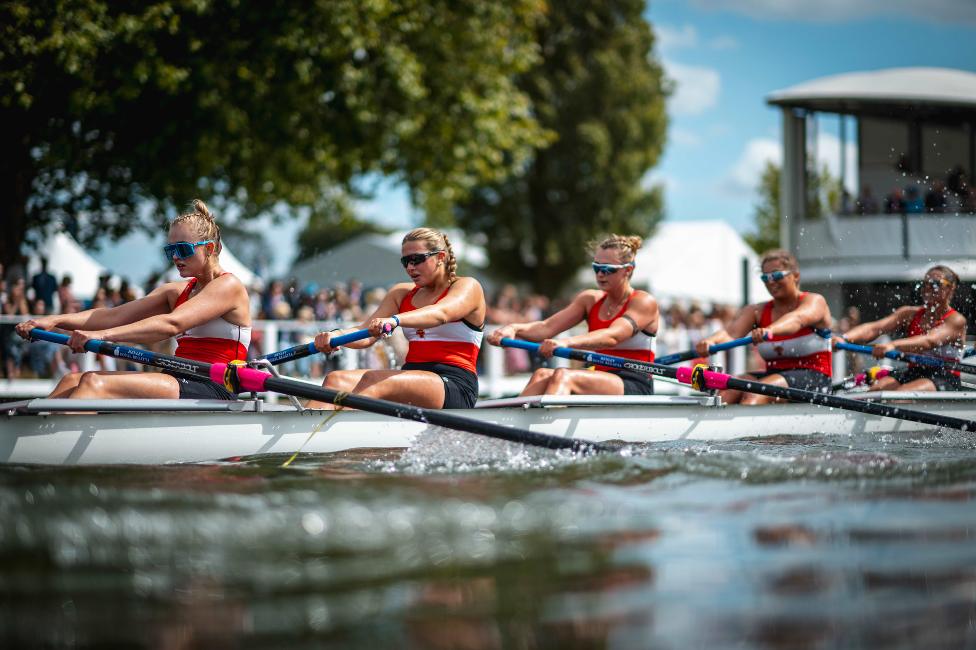 A Women's VIII on the water