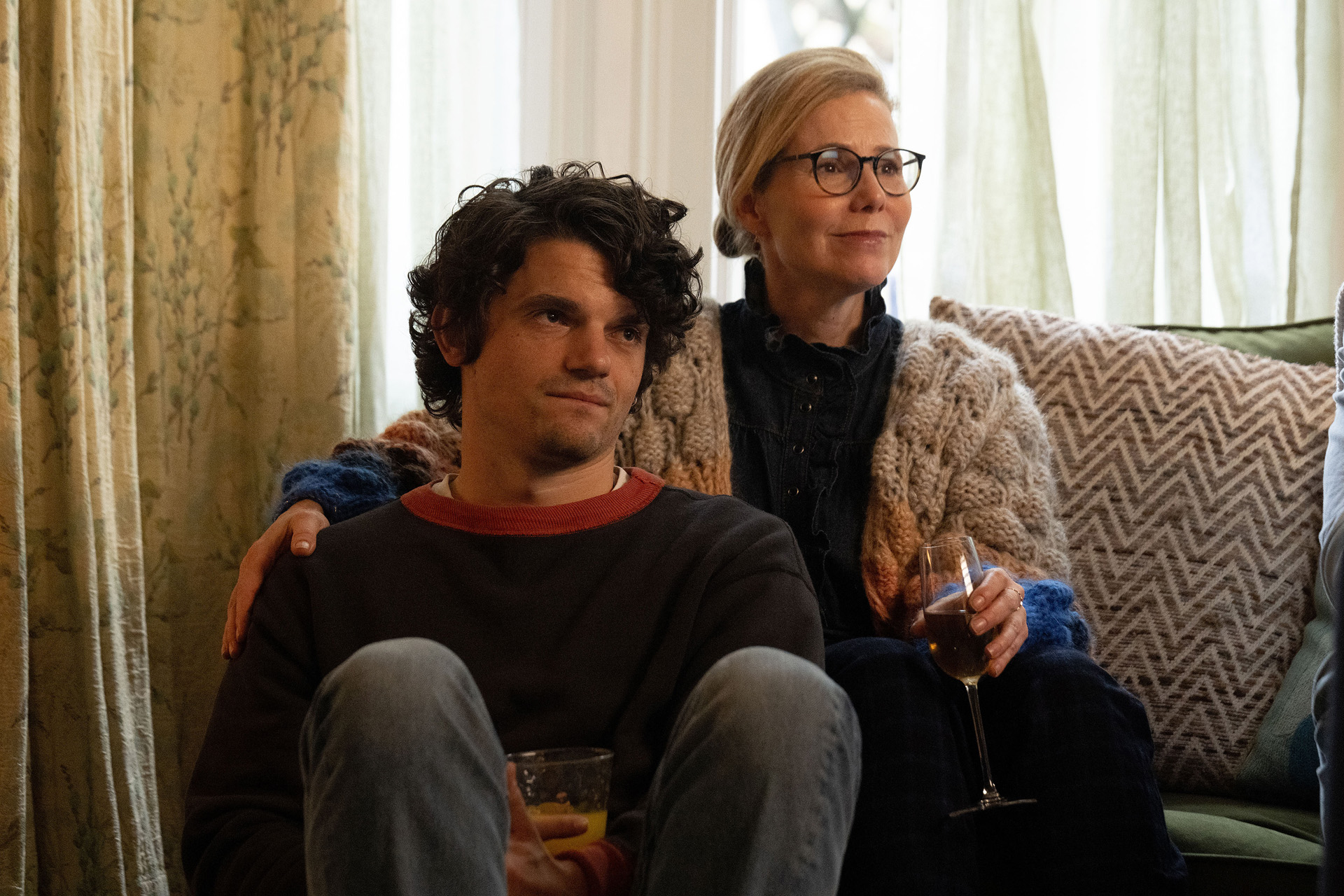Levi (EDWARD BLUEMEL & Jane (SALLY PHILLIPS) in We Might Regret This