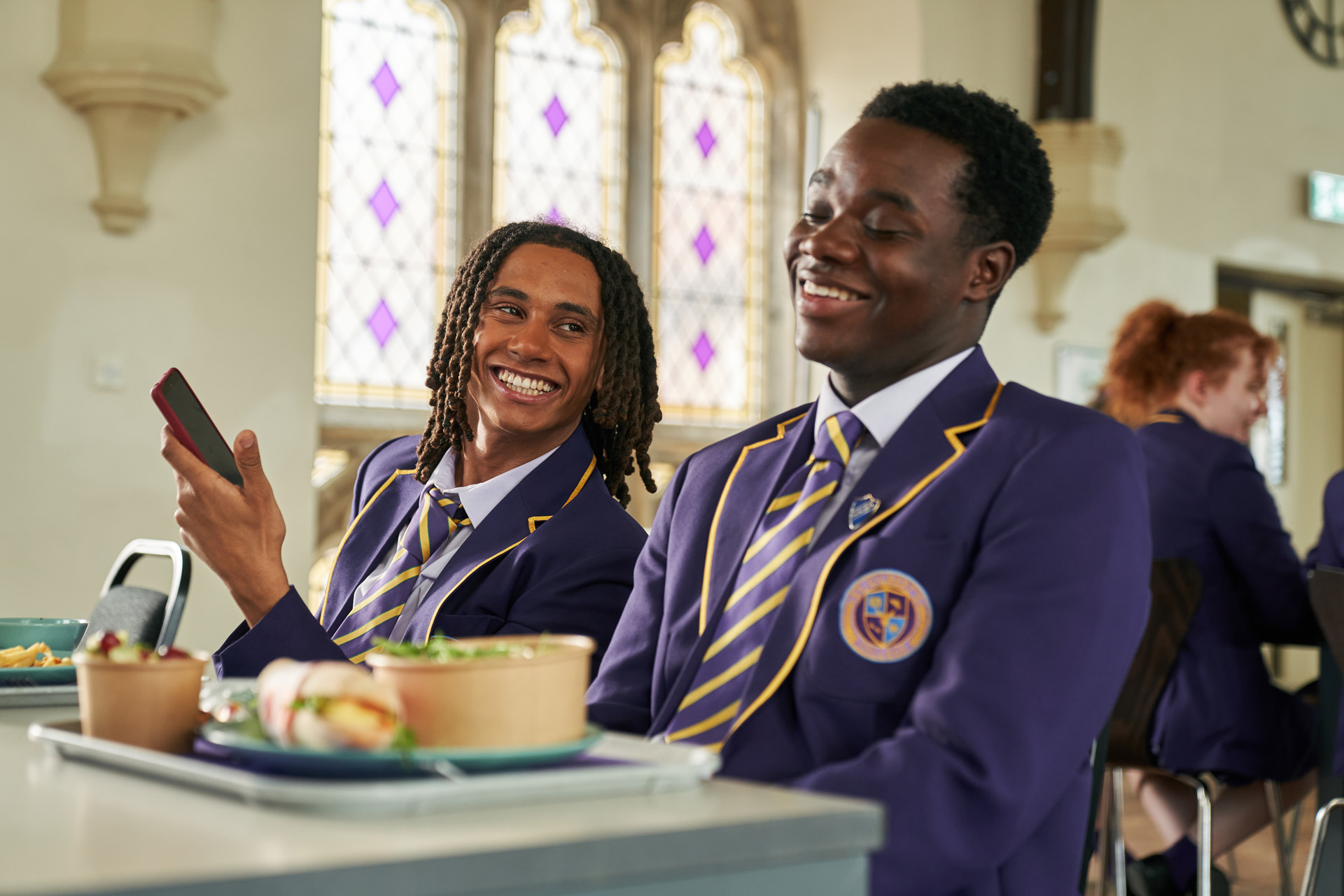 Toby (SEKOU DIABY) & Jaheim (JOSH TEDEKU) in Boarders series 2