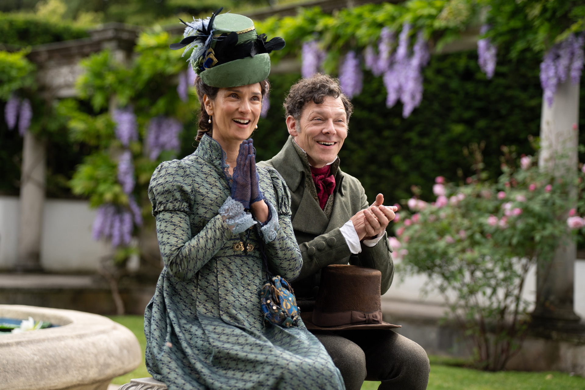 Indira Varma and Richard Coyle as Mr and Mrs Gardiner