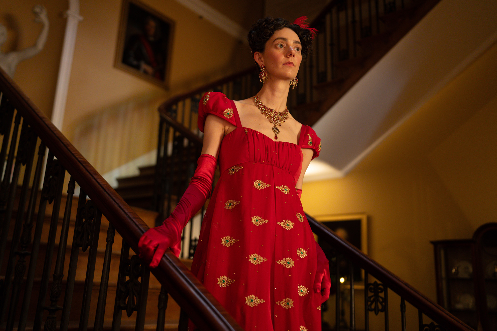 Tanya Reynolds as Caroline Bingley in The Other Bennet Sister