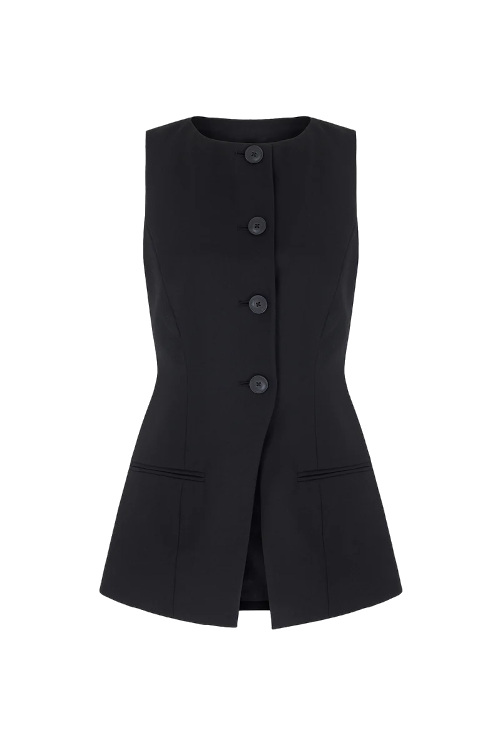 Black waistcoat | office wardrobe