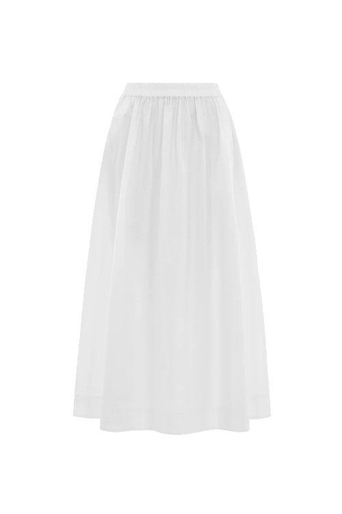 White maxi skirt