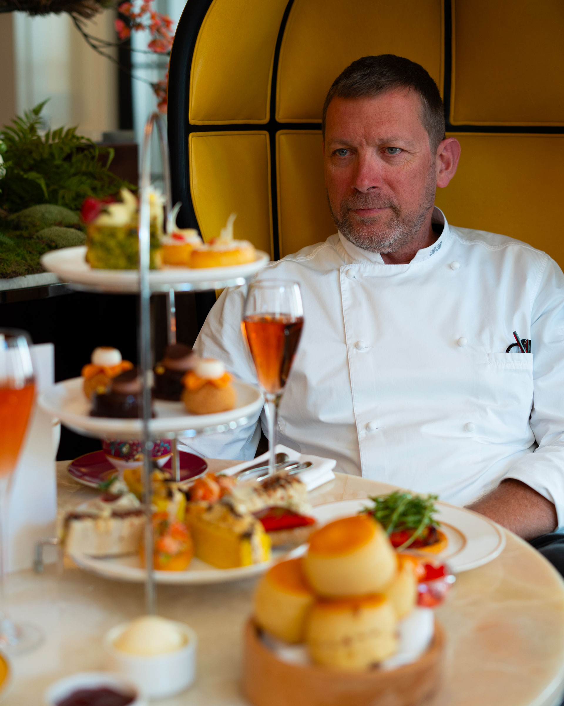 Benoit Blin by an afternoon tea