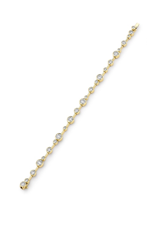Boodles Raindance Large Yellow Gold Diamond Bracelet