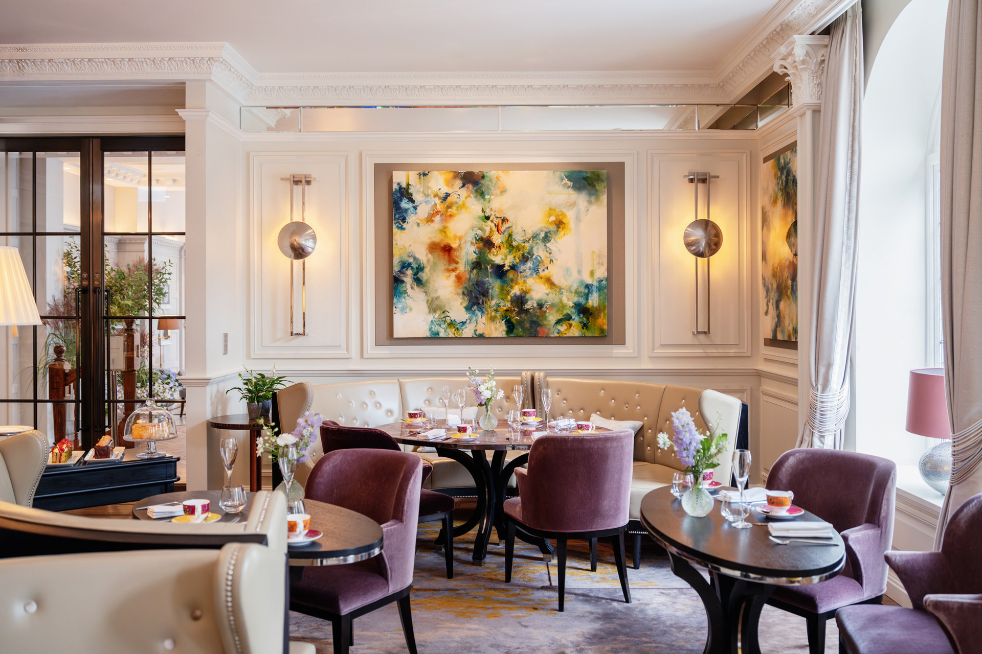 The lounge for afternoon tea at The Cadogan