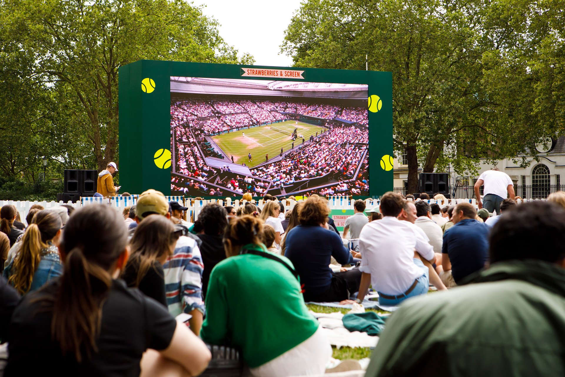 Wimbledon viewing area in Chelsea