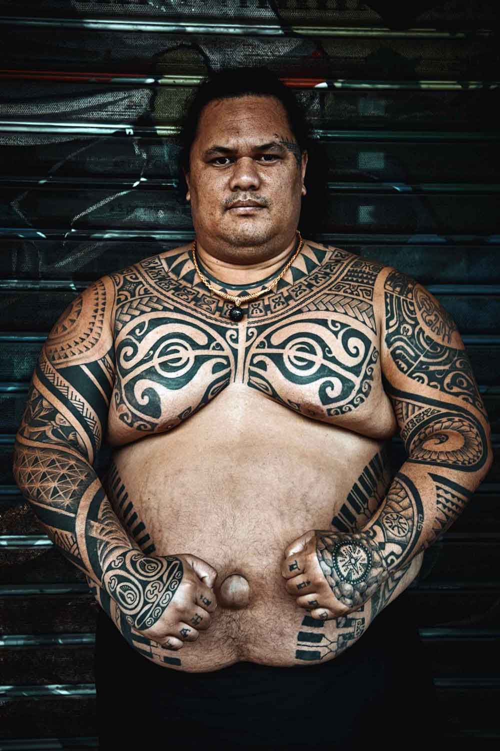 man in French Polynesia