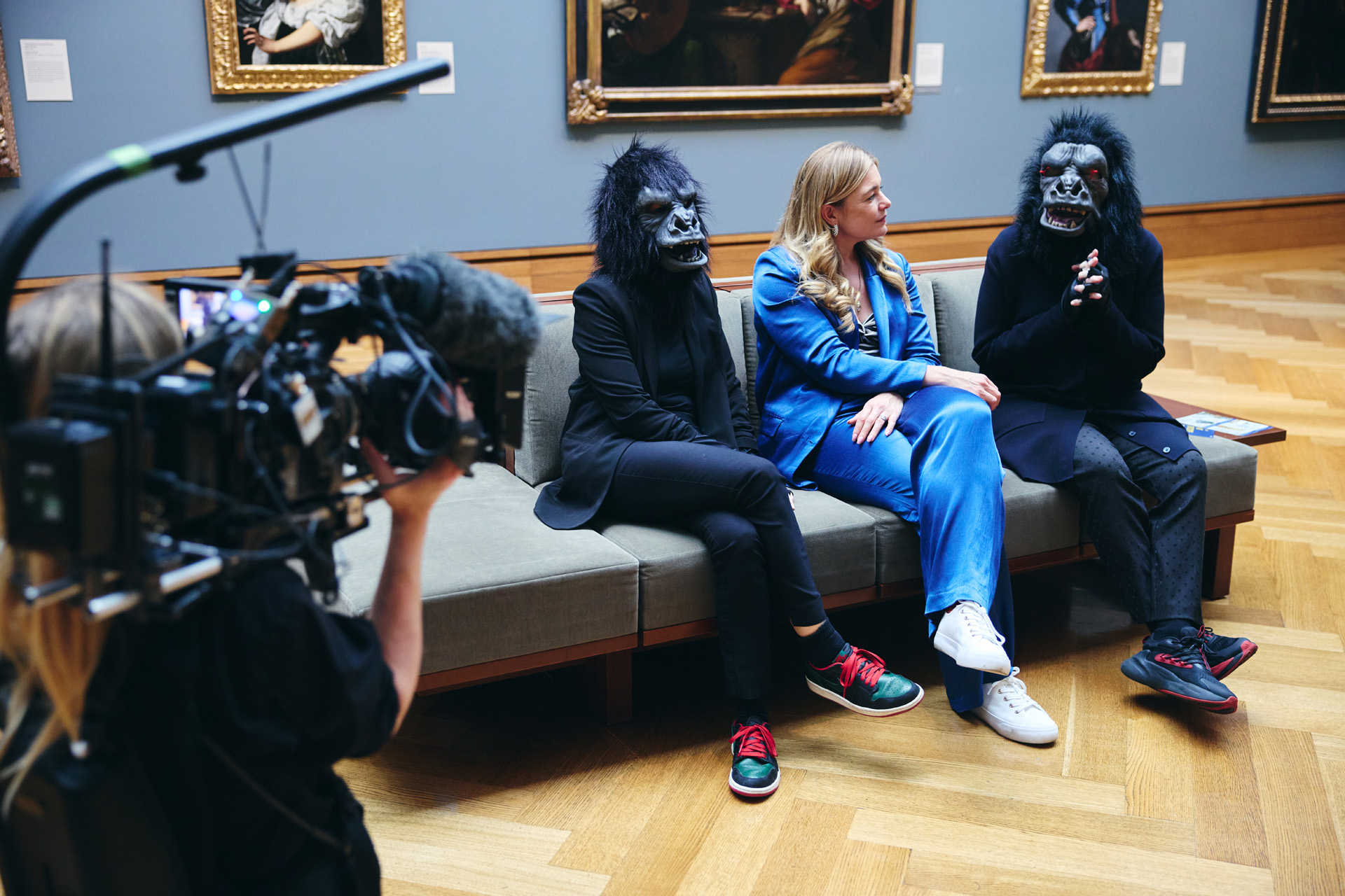 Kate Byran meets and follows the Guerrilla Girls in and around LA.