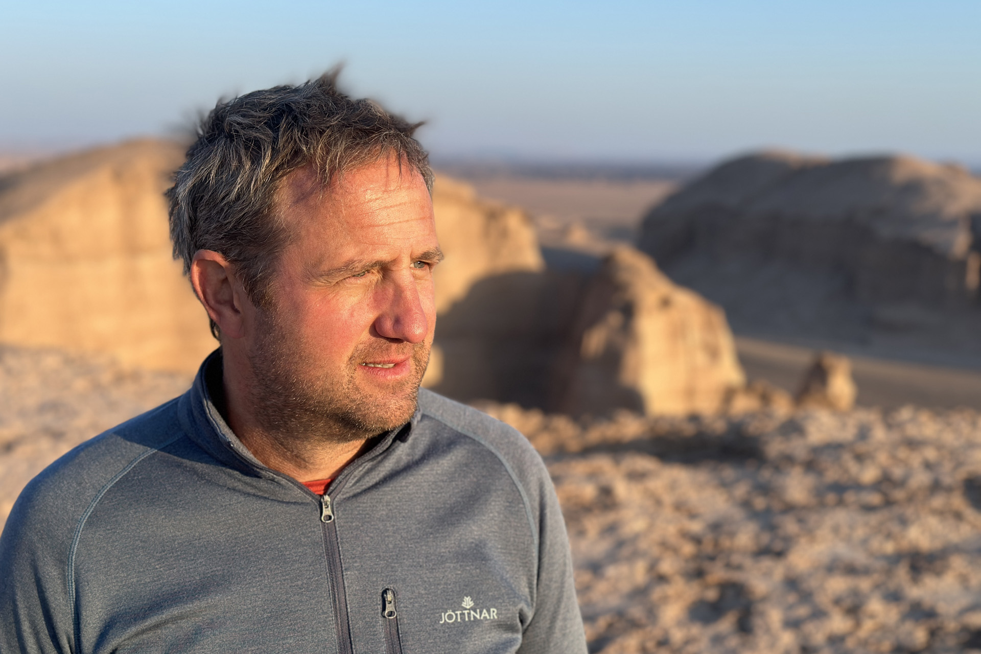 Nick in the desert