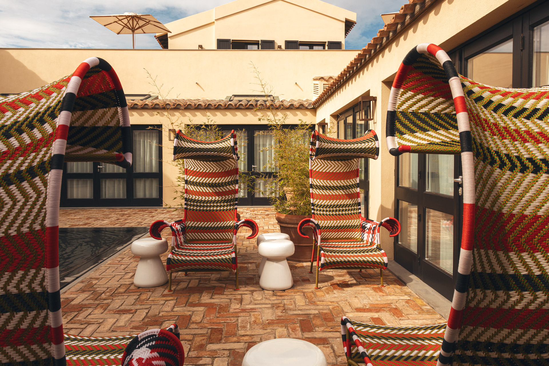 Outdoor area at Le Dune Piscinas