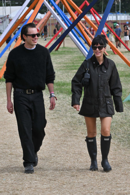 Marco Capaldo and Lily Allen | glastonbury fashion