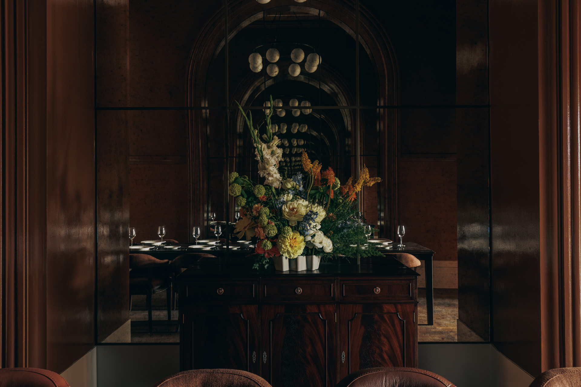 A floral centrepiece