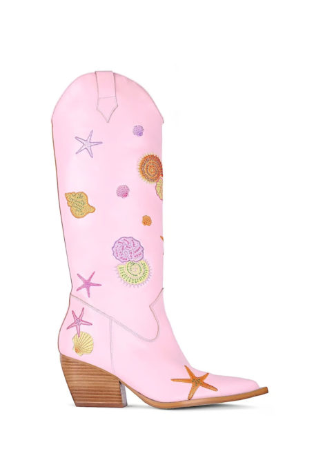 Pink cowboy boot
