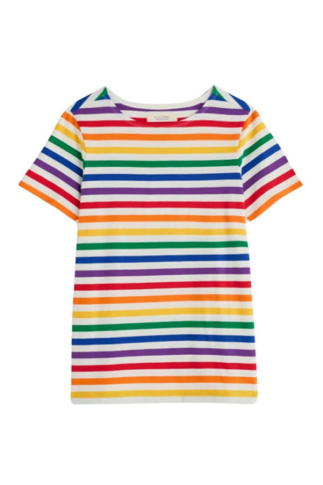 Rainbow stripe top