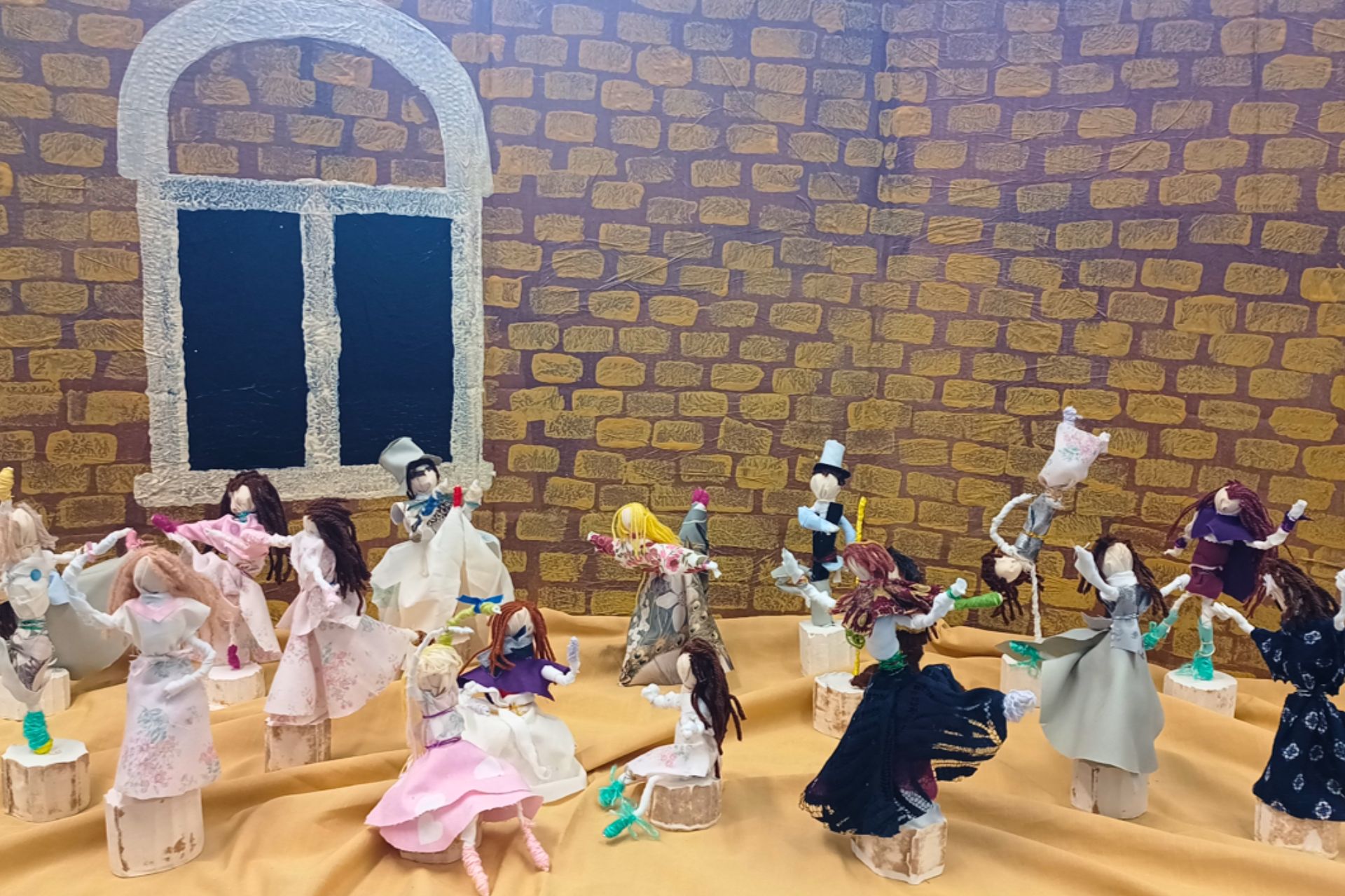 Cloth sculptures by Sheffield Girls' year three pupils