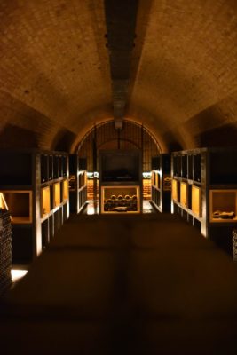 Underground wine cellar