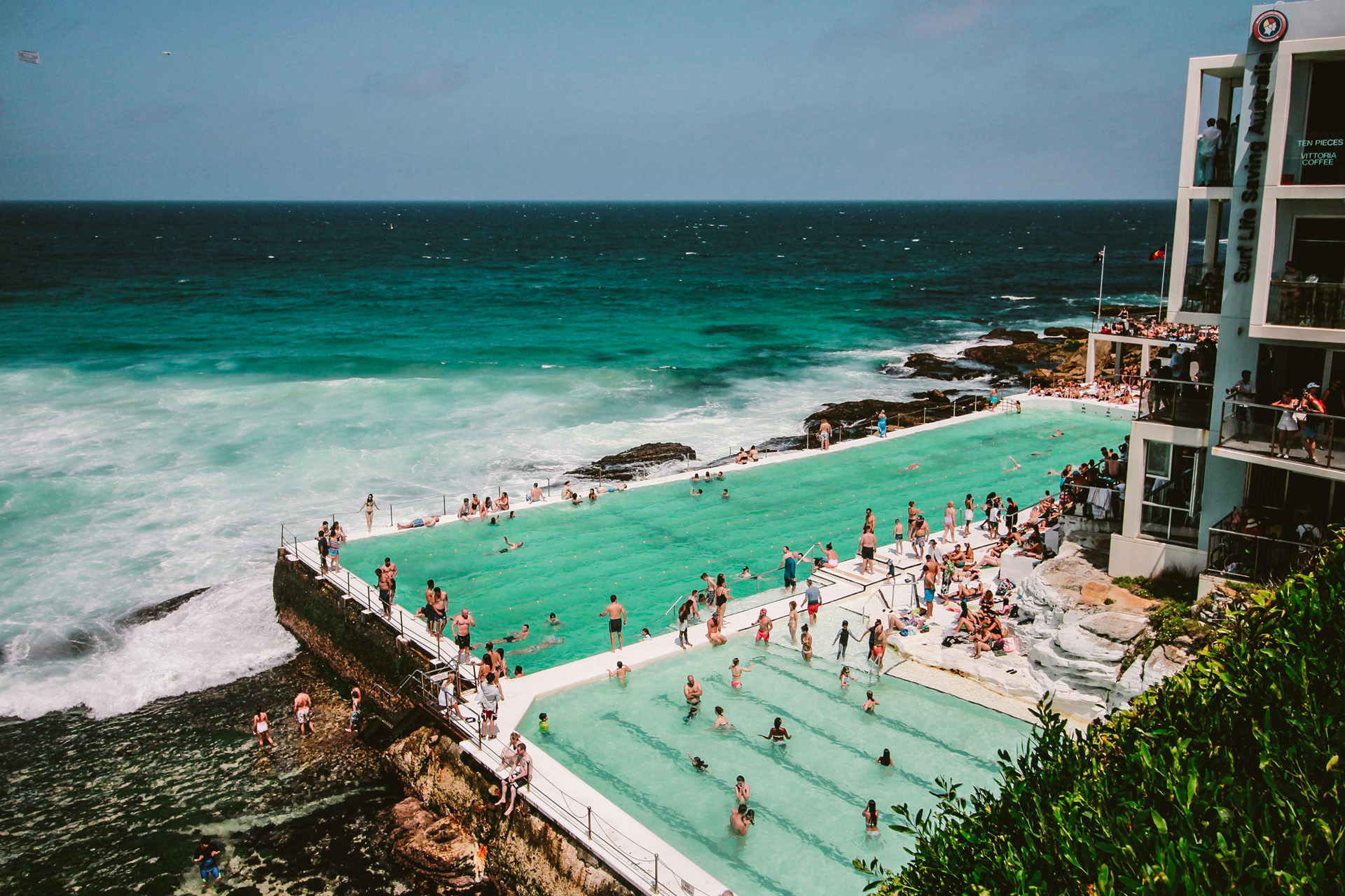 Outdoor swimming pool at Bondi beach