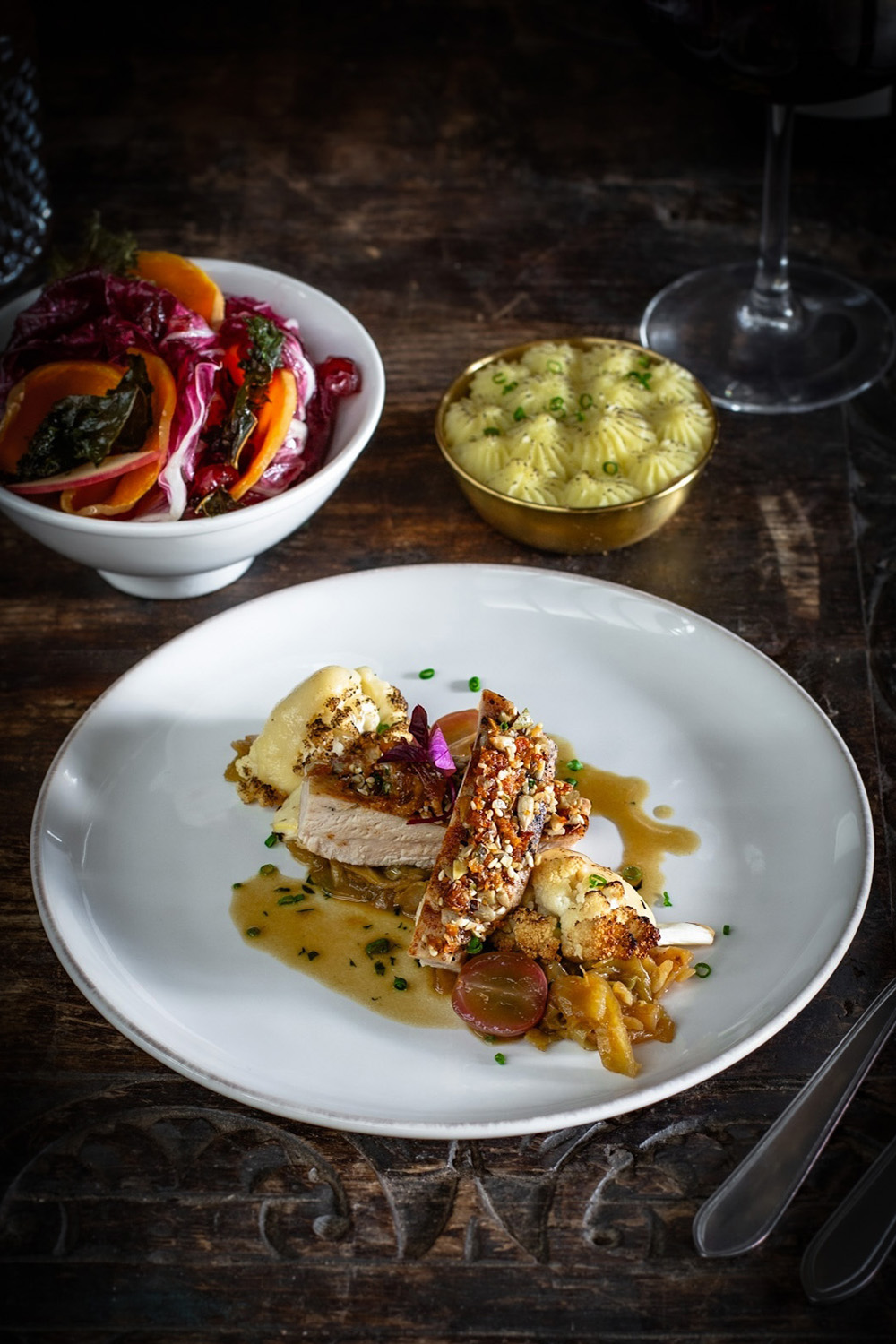 A plate of chicken