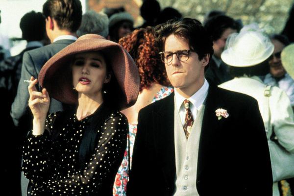 Andie MacDowell as Carrie & Hugh Grant as Charles in Four Weddings and a Funeral