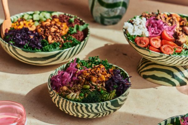 Bowls of salad