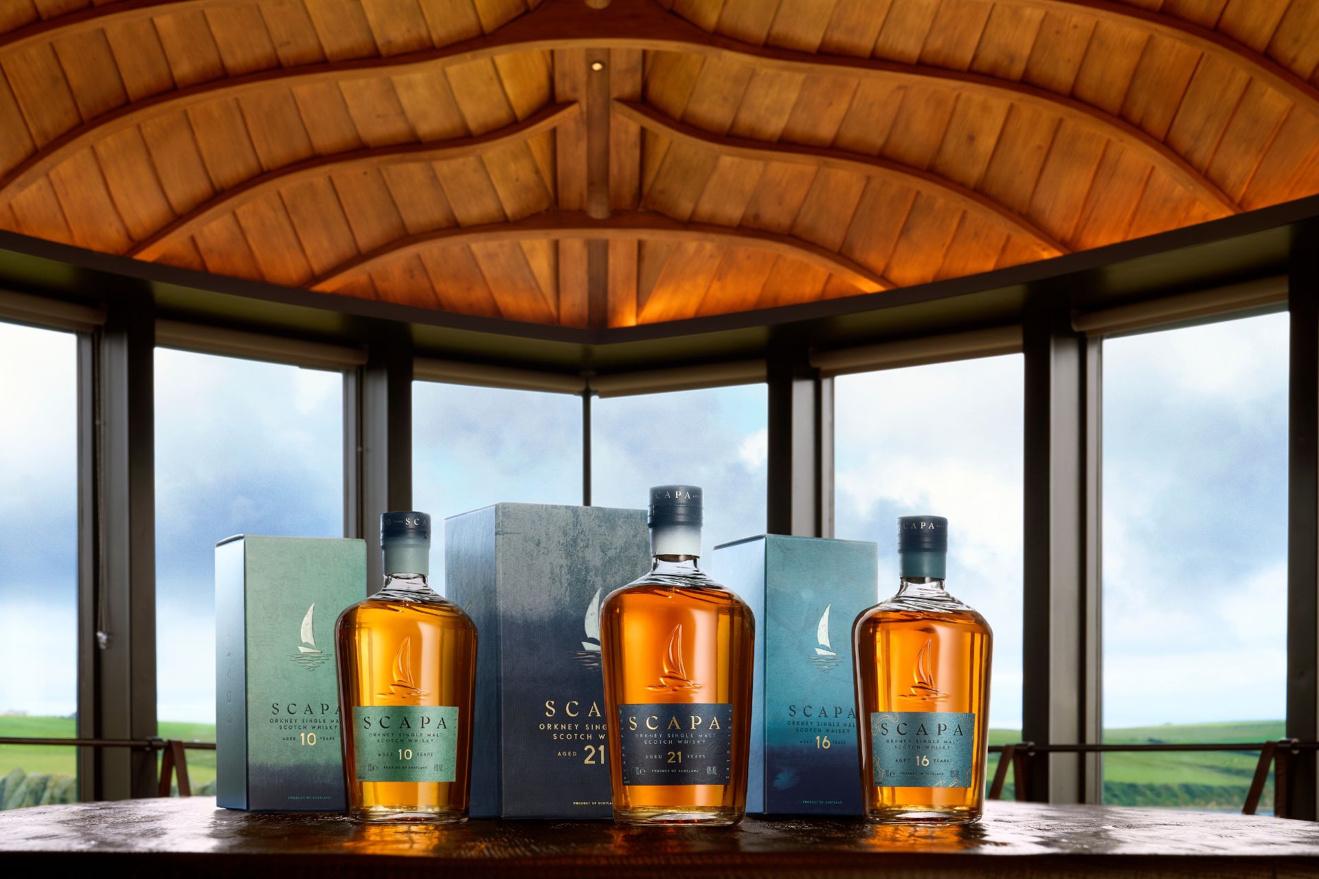 Scapa Whisky display