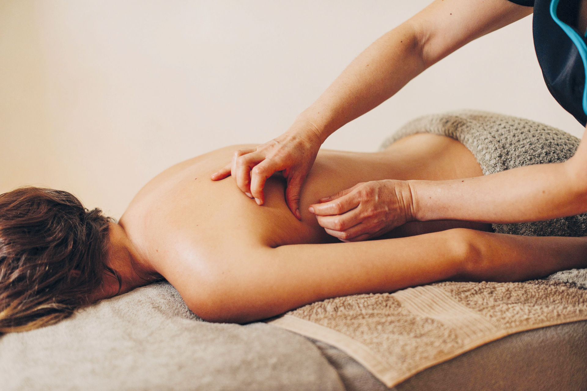 Woman receiving massage
