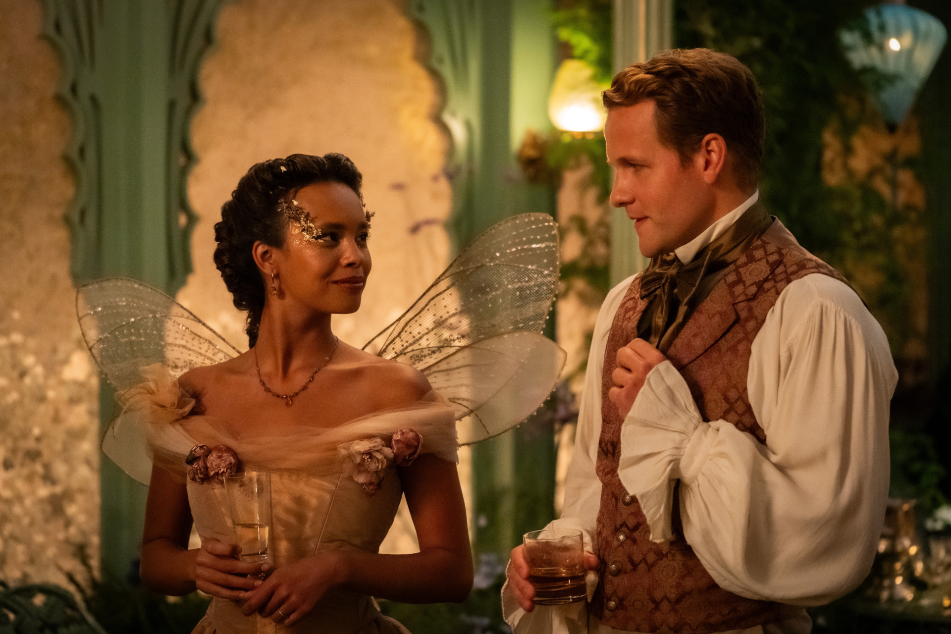 Alisha Boe and Josh Dylan in The Buccaneers season 2