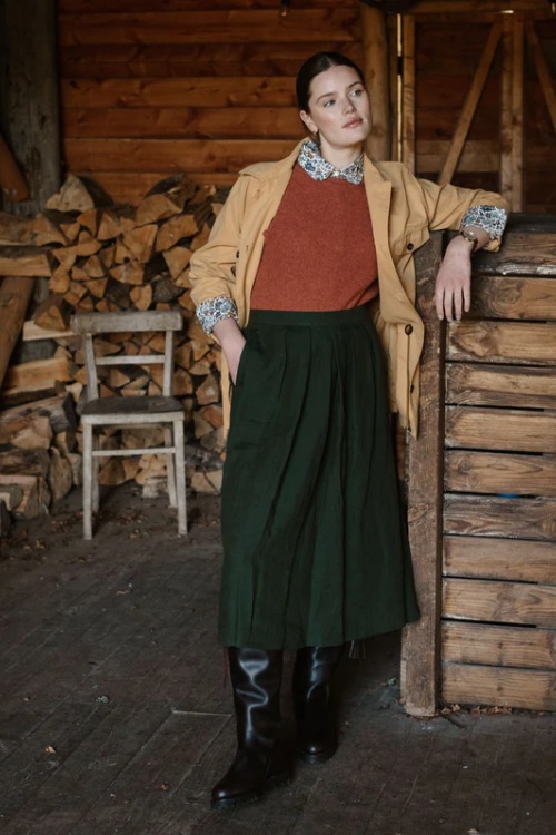 Woman in Campbell's of Beauly outfit