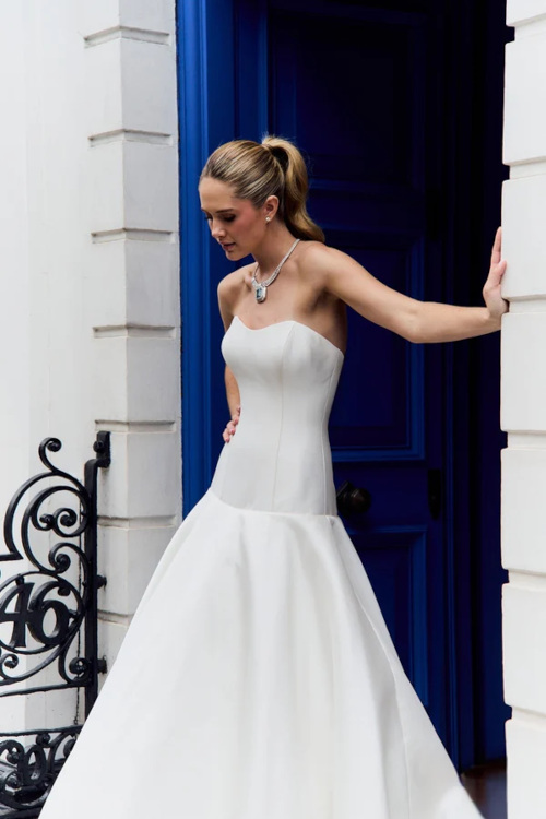 Woman in wedding dress