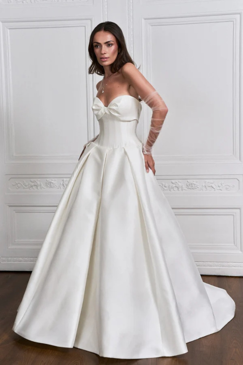 Woman in wedding dress