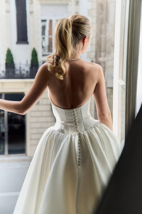 Woman in wedding dress