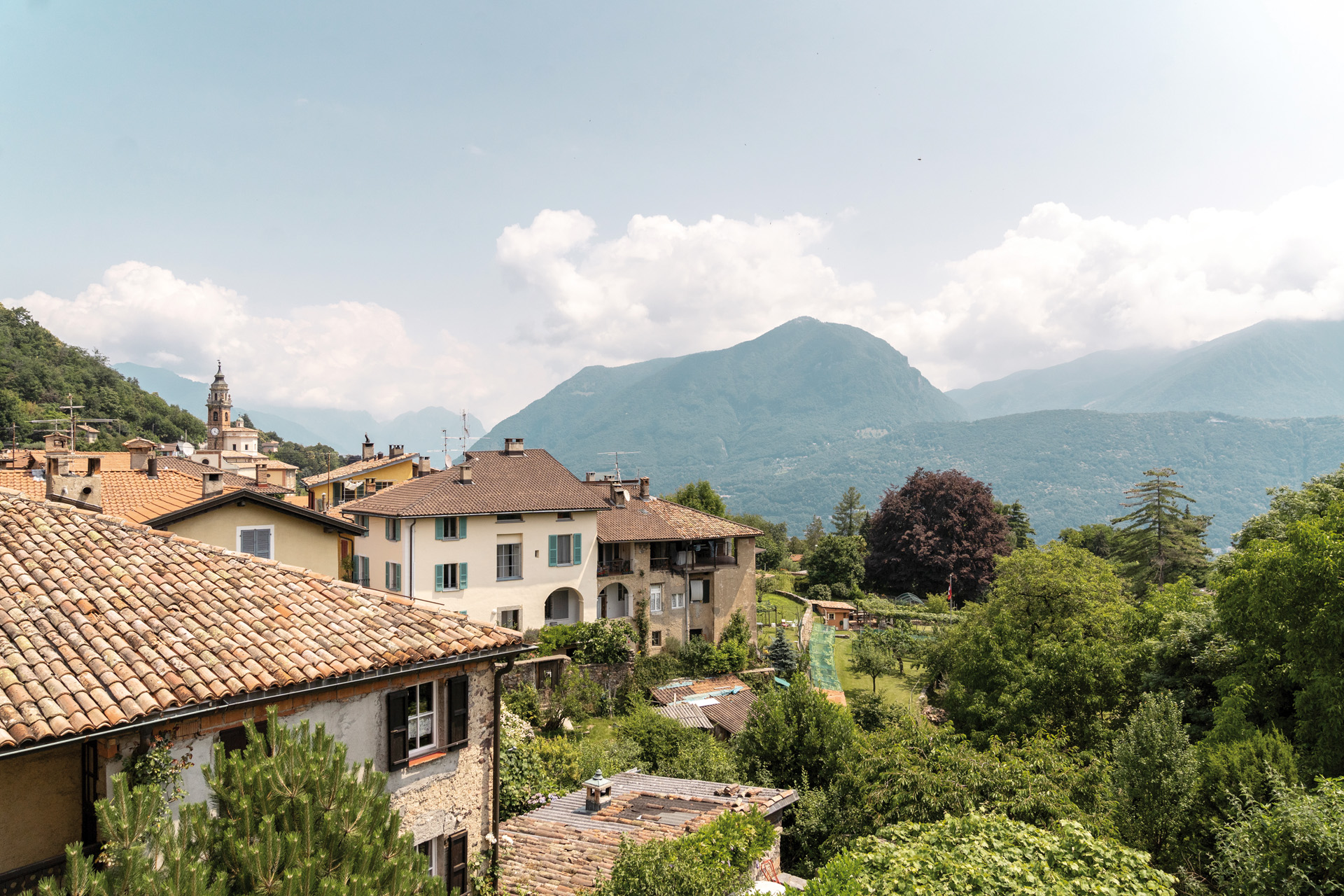 Terracotta roofs in Switzerland